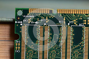 Computer RAM Random Access Memory and a book.