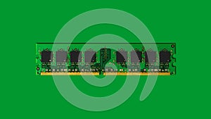 Computer RAM-Random Access Memory modules on the green background.
