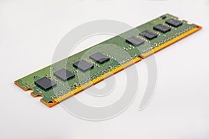 computer RAM, system, main memory, random access memory, onboard, computer detail, close-up, high resolution, isolated