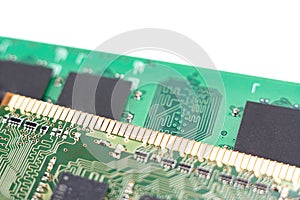 Computer RAM, system memory, main memory, random access memory, internal memory, onboard, computer detail, close-up