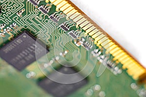 computer RAM, system memory, main memory, random access memory, internal memory, onboard, computer detail, close-up, high resoluti