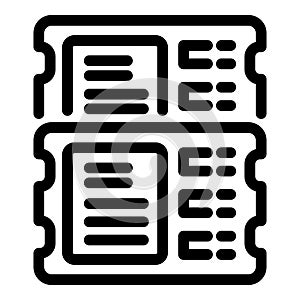 Computer random access memory modules icon representing data storage