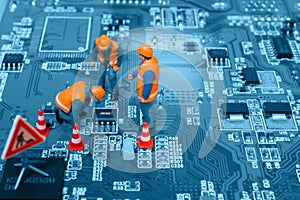 Computer repair concept