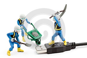 Computer repair concept