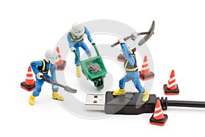 Computer repair concept