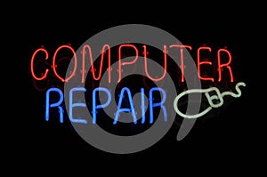 Computer Repair Neon Sign
