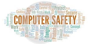 Computer Safety word cloud.