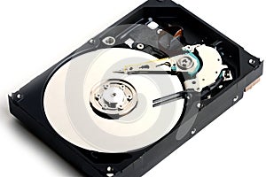 Computer sata hard disk drive inside internals