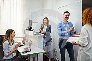 Computer school participants receive certificates of completion