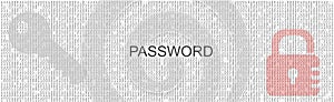 Computer science is a binary number system. Programming, coding, hacker concept. Vector