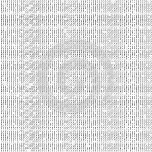 Computer science is a binary number system. Programming, coding, hacker concept. Vector
