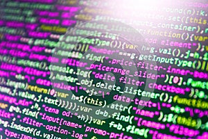 Computer science lesson. Software abstract background.