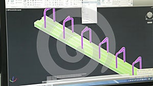 Computer Screen With Autocad - Engineering Design - Slider