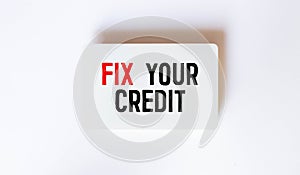 COMPUTER SCREEN CONCEPT : FIX YOUR CREDIT