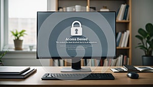 Computer Screen Displaying Access Denied Message