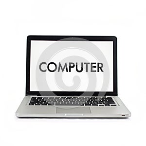Computer with Screen Displaying 'Computer