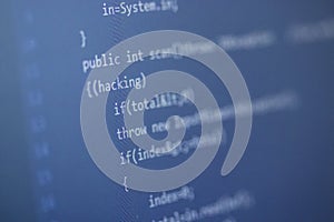 Computer screen hacking coding programming software text