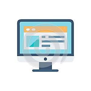 Computer Screen Icon for Display