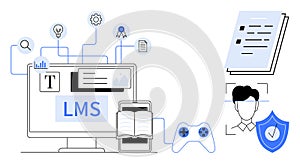 Digital Learning Management System with Gamification and Progress Tracking Elements