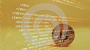 Computer script. Software background. Source code photo. Website programming code. Programmer developer screen. Developer working