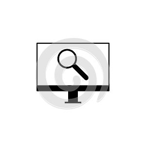 computer search icon. Element of web icon for mobile concept and web apps. Glyph computer search icon can be used for web and
