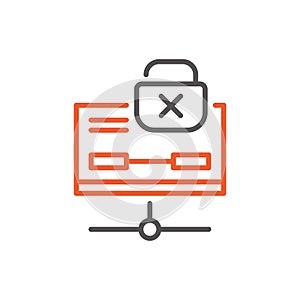 computer security concept. Vector illustration decorative design