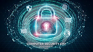 Computer Security Day Concept