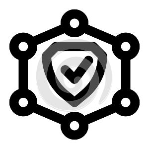Security Architecture, Computer Security, Cyber Security Outline Icon