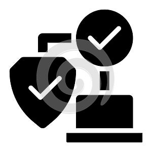 Endpoint Security, Endpoint Protection Glyph Solid Icon