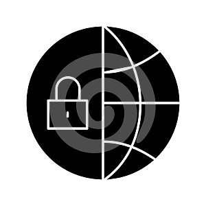 Computer security Vector icon which can easily modify or edit
