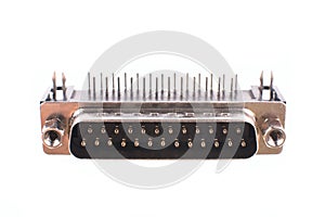 Computer serial port connector data isolated