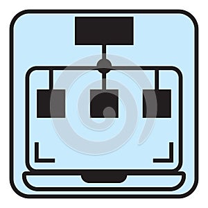 Computer server, icon