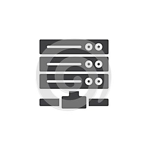 Computer Server vector icon