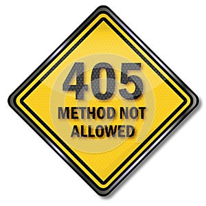 Computer sign 405 method not allowed