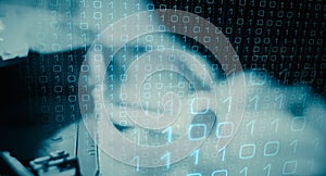 Computer spyware attack