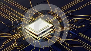 Computer system connection point,Abstract technology of central processing unit , computer technology in the workplace,Conceptual