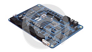 Computer system connection point,Abstract technology of central processing unit,working processing,3d rendering