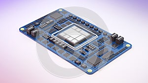 Computer system connection point,Abstract technology of central processing unit,working processing,3d rendering