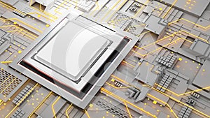 Computer system connection point,Abstract technology of central processing unit , computer technology in the workplace,Conceptual