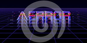 Computer system errors Glitch effect Computer danger symbols Hacking Digital illustration 3d pixel