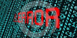 Computer system errors Glitch effect Computer danger symbols Hacking Digital illustration 3d pixel