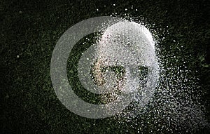 Computer system security concept . Mixed media