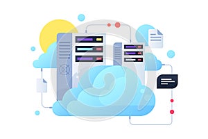 Computer system using for cloud servers with sun.