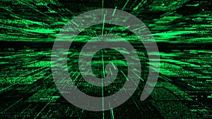 Computer technology background. Digital data flow. Network connection structure. Big data visualization. 3d rendering