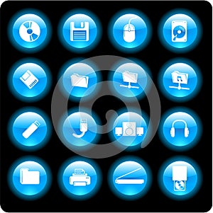Computer technology icons