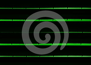 Computer terminal oscillograph illustration background