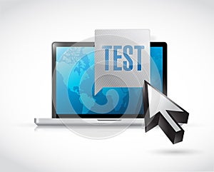 Computer test illustration design