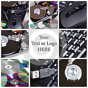 Computer theme collage