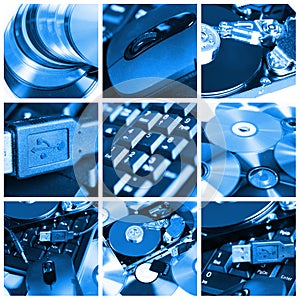 Computer theme collage