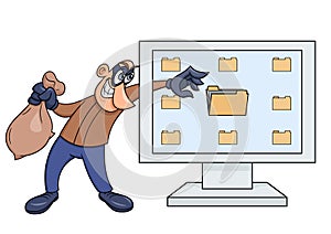 Computer thief illustration 2